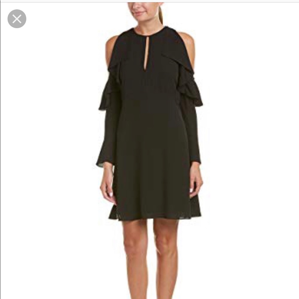 Classic long sleeve black dress by Theory
